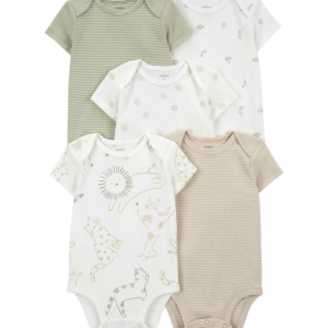 Kit body bebê 10 peças animais listrado multicor | Carter's