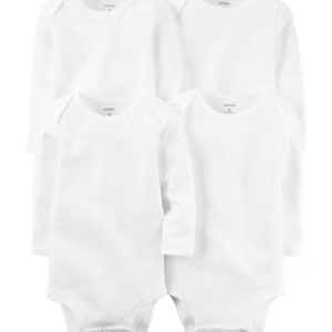 Kit Body Bebê Carter´s 12 Peças Branco