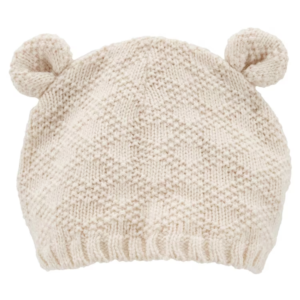 Touca bebê de tricot com orelhas bege | Carter's